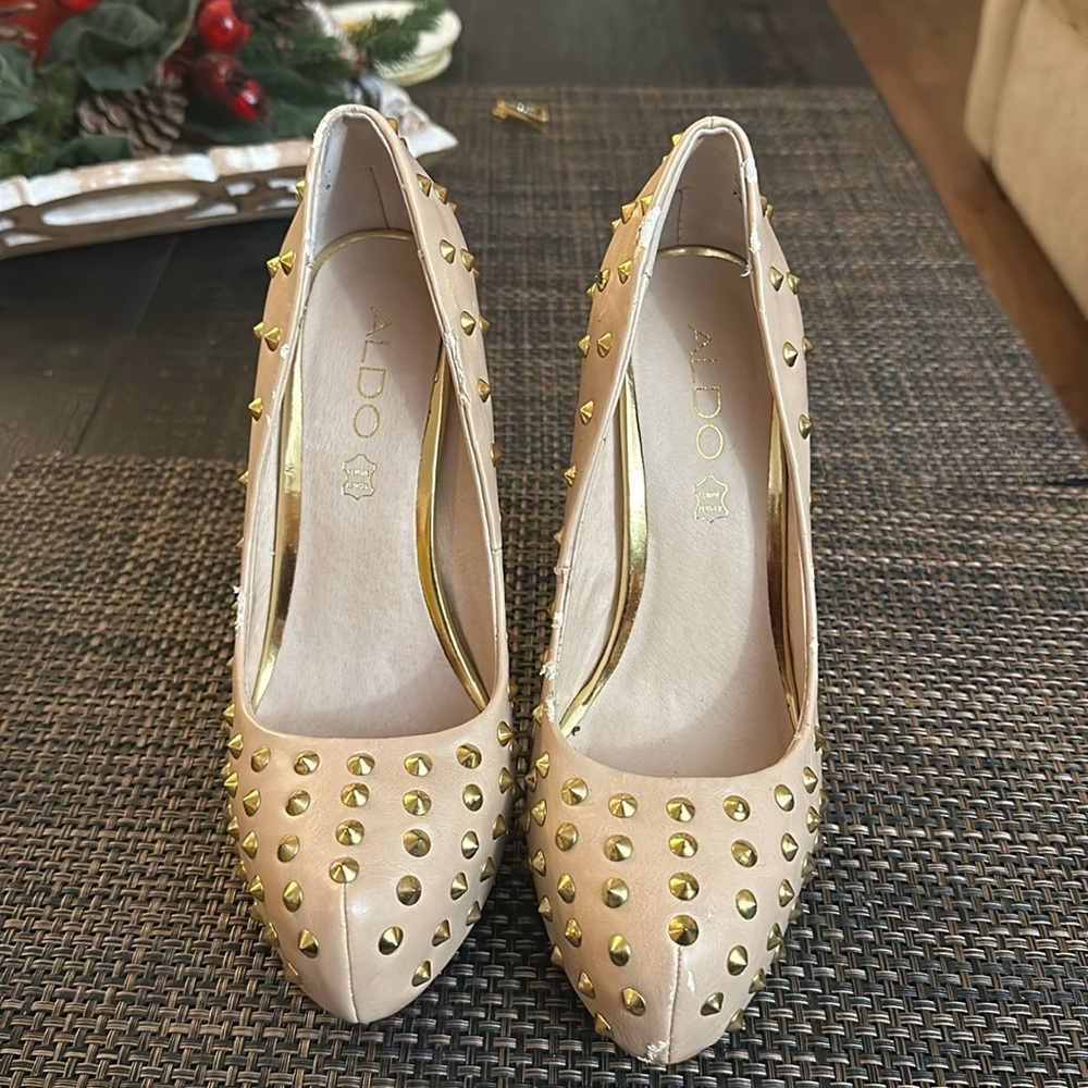 Aldo Spiked Platform Heels